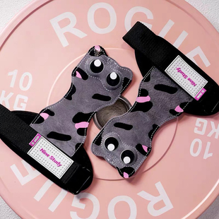 nine study萌猫牛皮硬拉助力带女士护掌健身手套女生运动阻力腕带