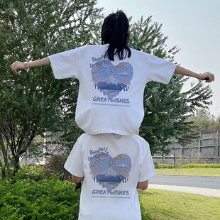 网红情侣装 T恤衫 夏装 潮流韩系小众高级感短袖 2025新款 特别