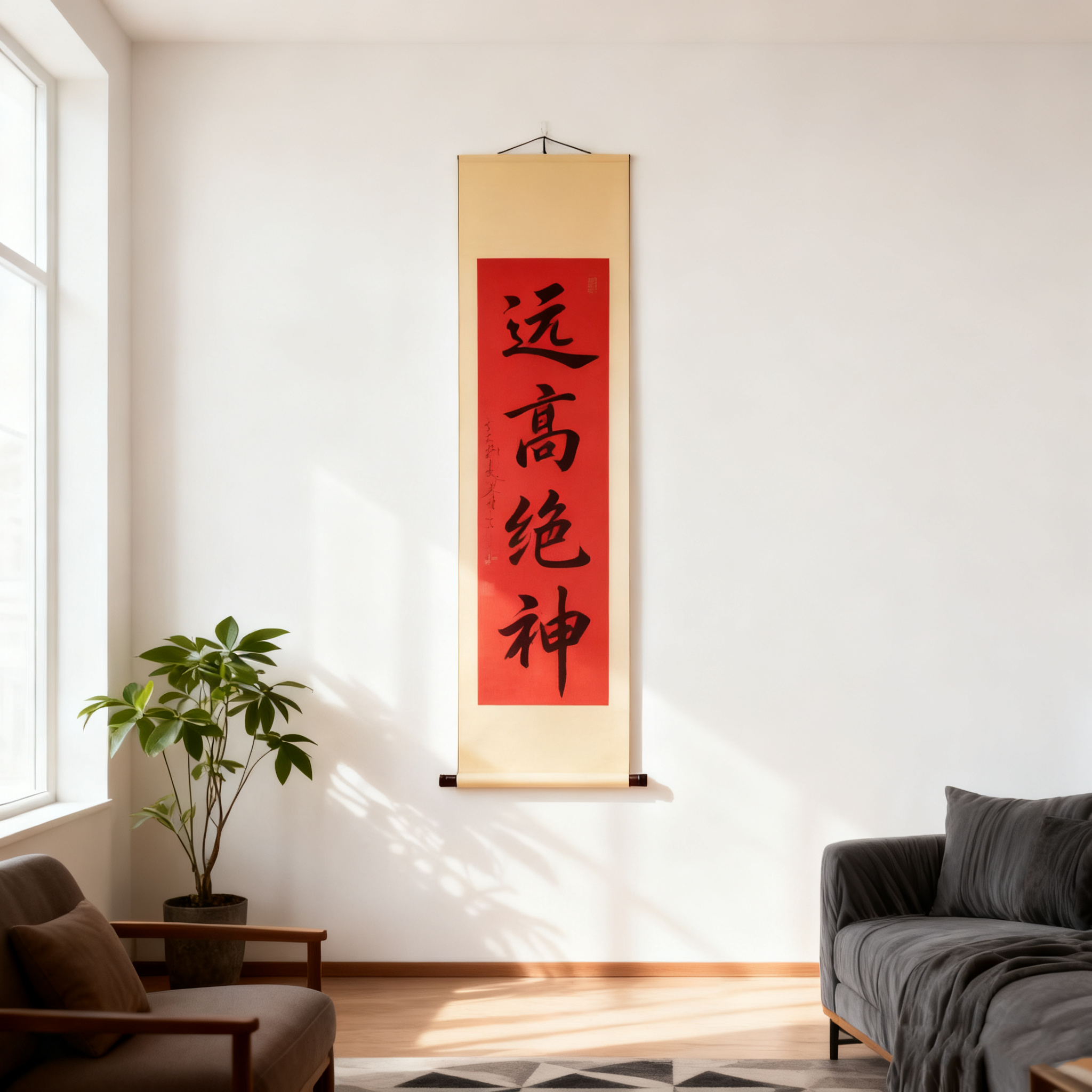 全绫装裱空白挂轴中堂立轴横幅书法字画卷轴生宣半生熟装裱作品纸