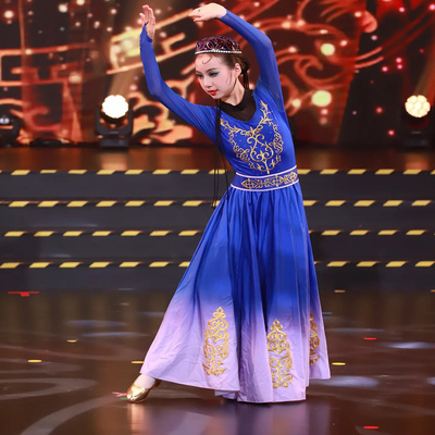 儿童新疆舞蹈演出服女童