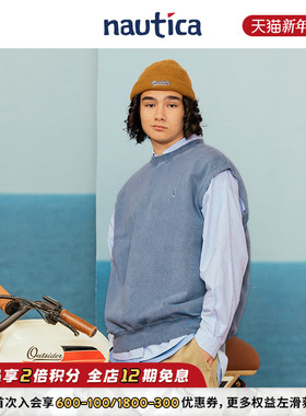 【官方正品】nautica 白帆日系无性别cityboy马甲休闲背心KW3115