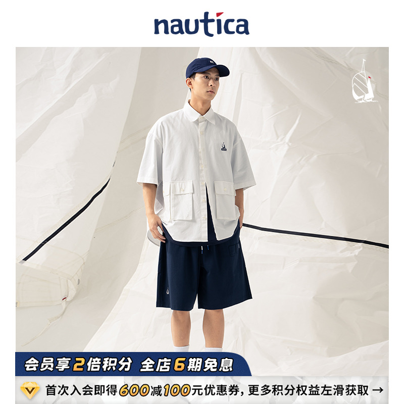 nauticawhitesail短袖衬衫