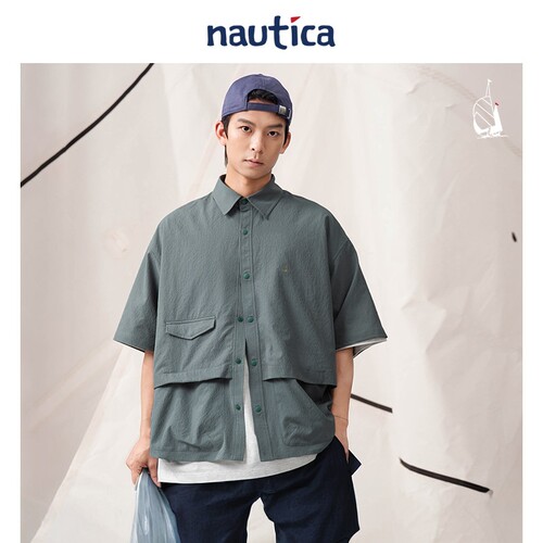 nauticawhitesail休闲舒适衬衫