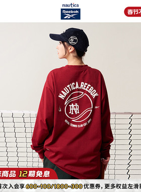 【新年款】nautica白帆 x Reebok联名中性长袖T恤RBTW4407