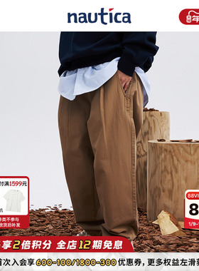 【官方正品】nautica白帆 日系中性街头复古低腰休闲裤长裤PW3326