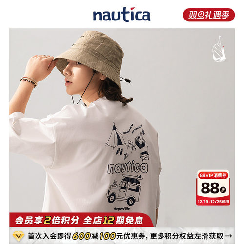 nauticawhitesail圆领短袖T恤