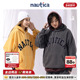 日系无性别logo重磅连帽卫衣KW2302 白帆 明星同款 nautica