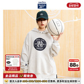 Reebok中性宽松印花连帽卫衣RBKW3404 联名系列 nautica白帆