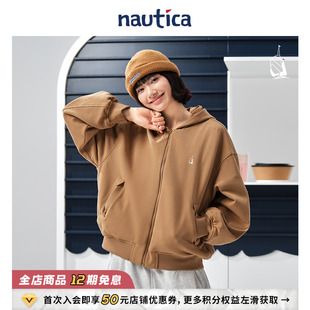 修身 日系女士四合扣时尚 nautica白帆 薄外套53JW64 官方正品