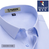 长袖 棉衬衫 中年抗皱商务职业正装 啄木鸟秋男士 宽松衬衣休闲加大码