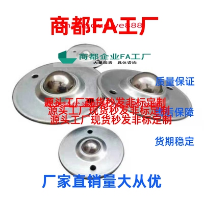 代螺栓固定带螺纹型钢珠滚轮 BCHC40碳钢/不锈钢材质