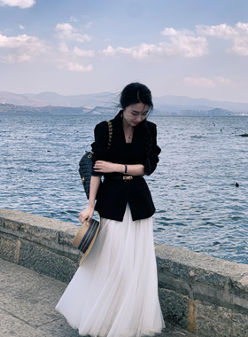 陈可爱 小个子黑色西装外套2026春季时尚韩版休闲西装外套