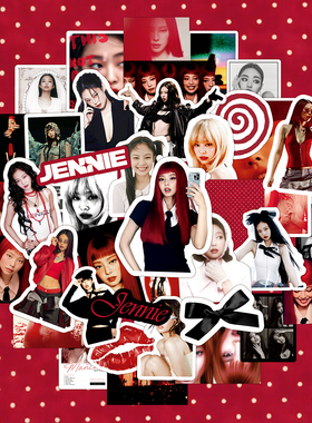 金珍妮贴纸0ruby专辑爱豆手账DIY手机壳装饰防水jennie贴纸贴画