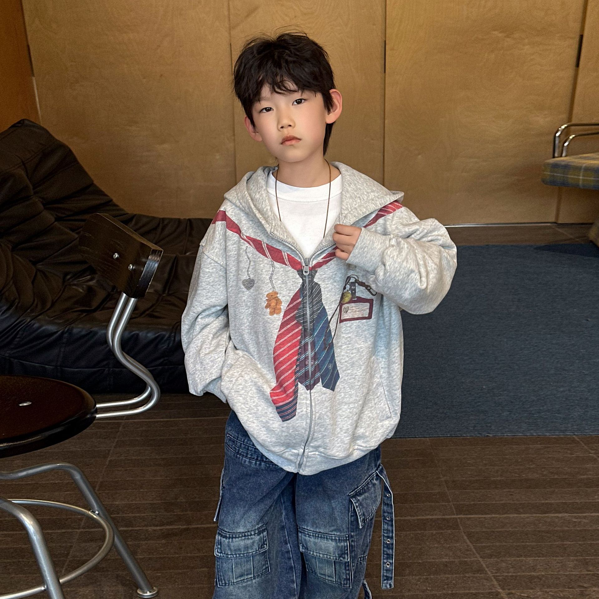 织里童装男童外套2026秋季新款儿童休闲上衣中小童洋气春秋衣服潮