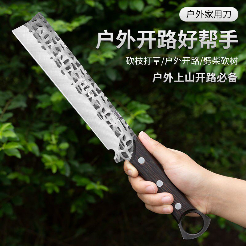 高锰钢锻打砍柴刀户外劈