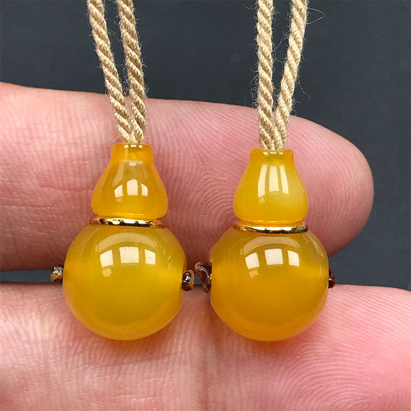 12MM天然黄玛瑙三通榫卯结构分体佛塔手串配饰金刚星月DIY配件