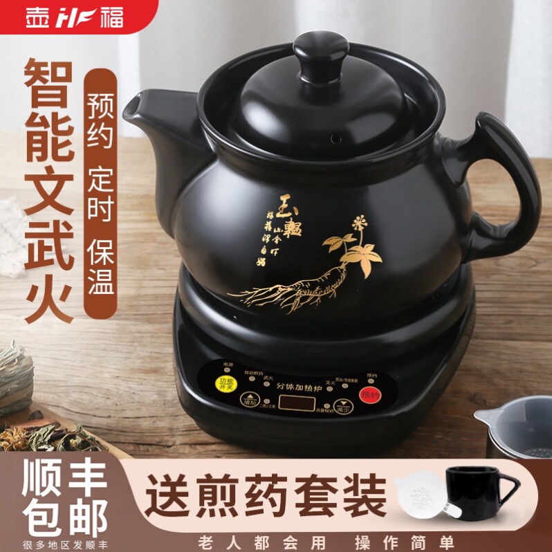 全自动中药电煎药壶熬药熬汤两用砂锅机中医煮炖药煲药罐家用煎锅
