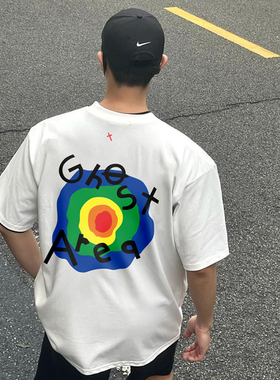 RRR123 X CPFM短袖t恤男夏季新款宽松半袖纯棉潮流潮牌体恤上衣