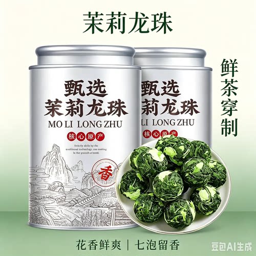 【特级茉莉龙珠】茉莉花茶新茶叶2025正宗横县古法窨制特浓香龙珠