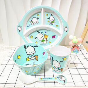 帕恰狗可爱儿童防摔碗耐高温宝宝碗辅食家用盘子吃饭分格餐盘筷子