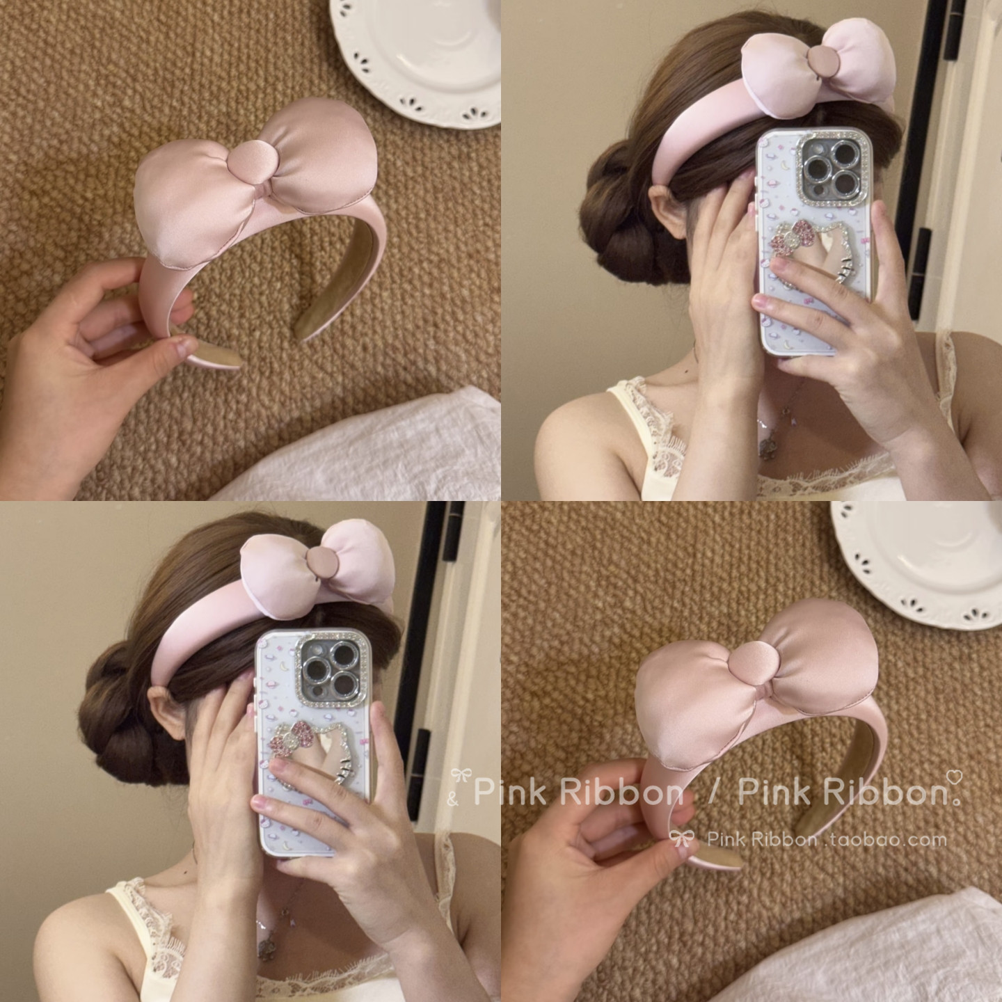 日系少女甜美蝴蝶结卡通可爱发箍女洗脸化妆专用发箍压发发卡发饰