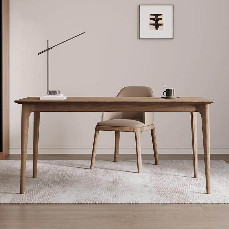 上进客厅大长书桌实木书桌白蜡木桌子一字长条书桌书房书法桌