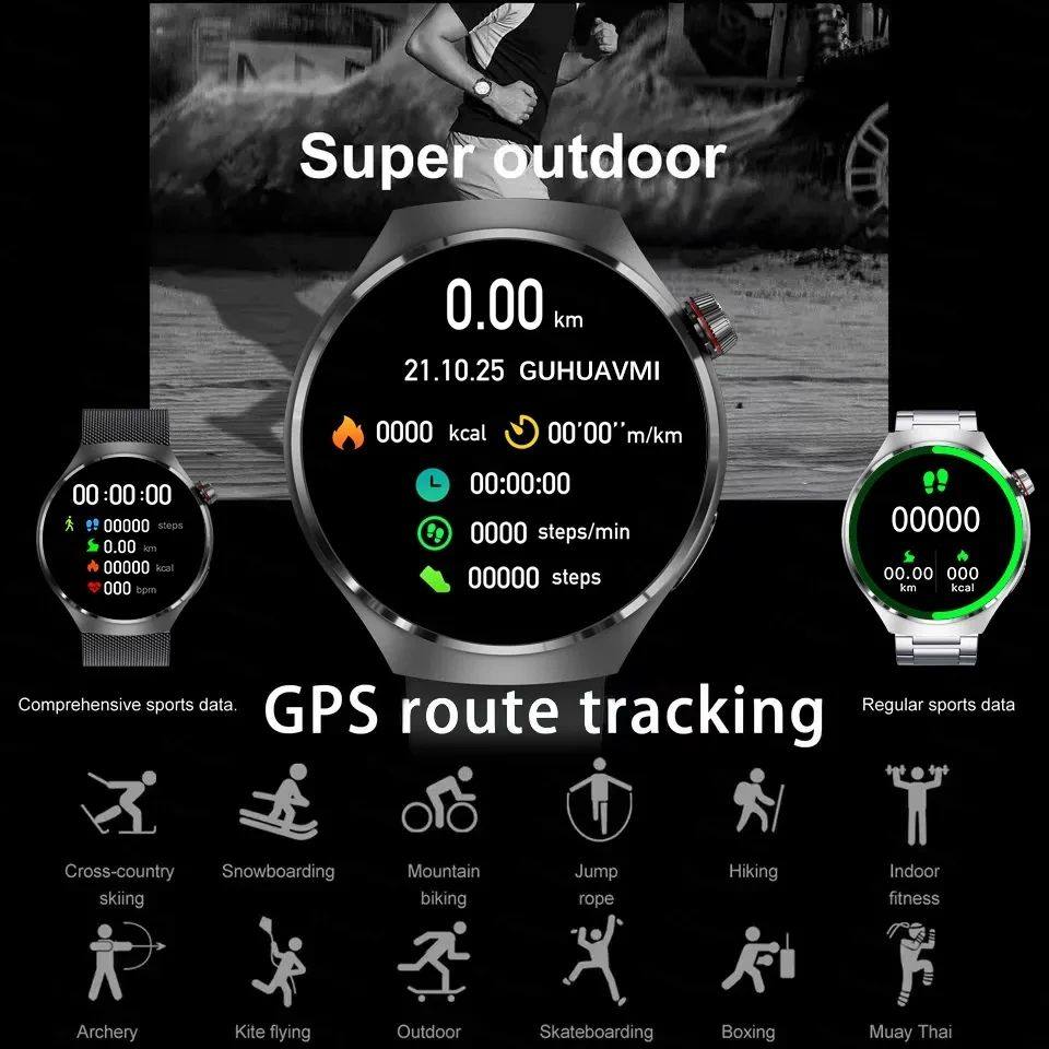 GT4 Pro Smart Watch with GPS, NFC & AMOLED Screen - Product image 4