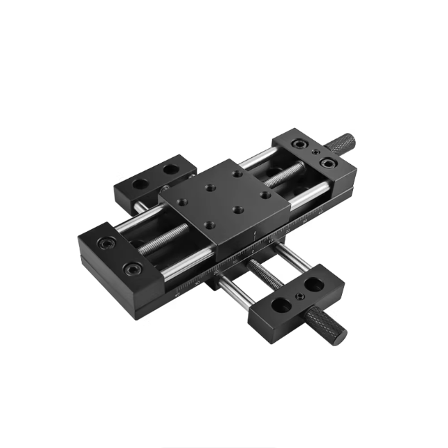微型手动丝杆滑台DX20/25/40/60/精密导轨滑块X轴进给行程双滑块