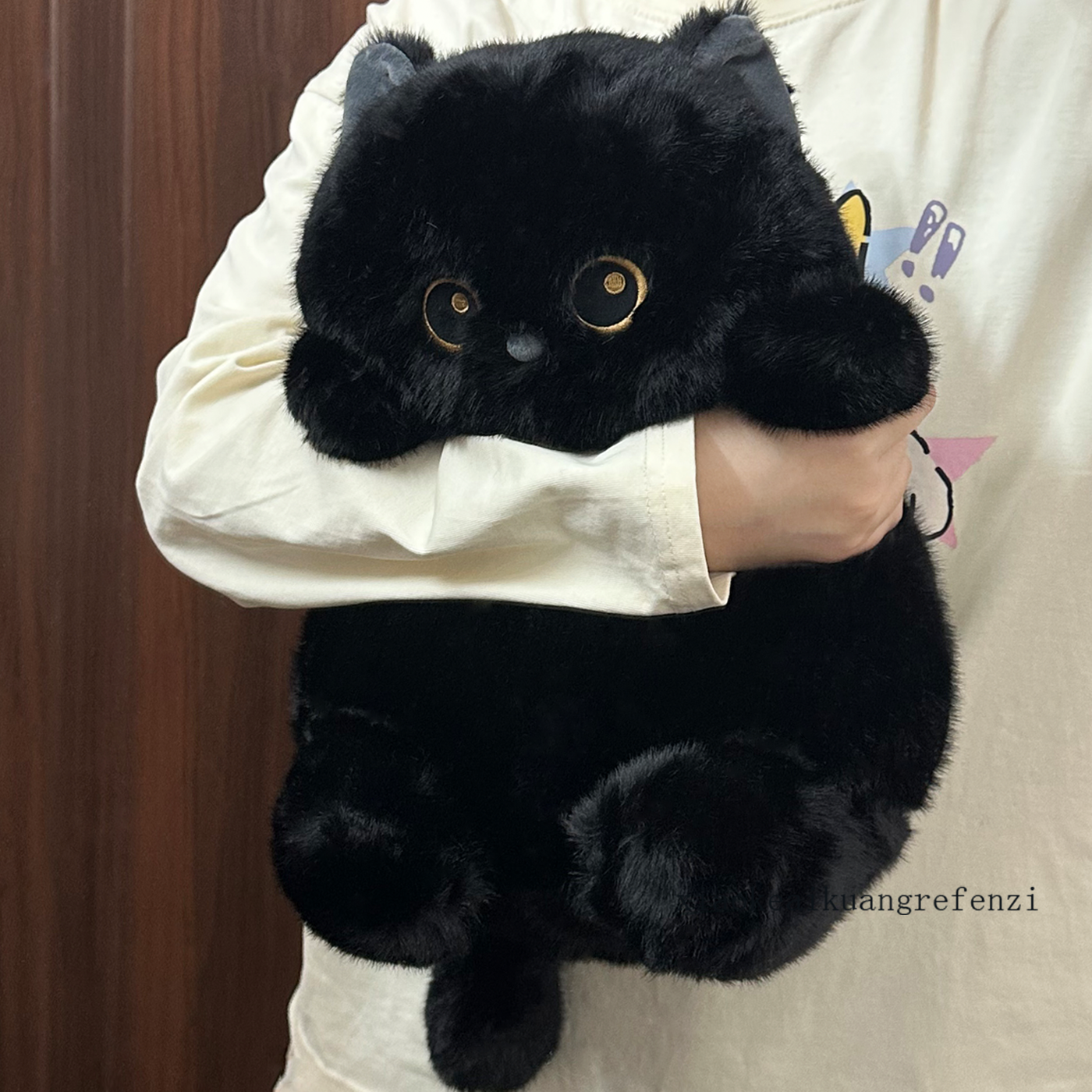 正版仿真玄猫咪玩偶毛绒玩具可爱胖墩黑猫公仔儿童睡觉抱娃娃礼物,玩具/童车/益智/积木/模型,毛绒/玩偶/公仔/布艺类玩具,淘宝优惠券,粉丝福利购,淘宝优惠卷