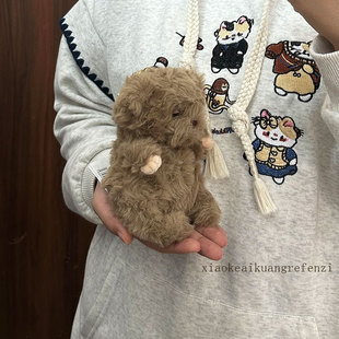 新款 懒懒小熊玩偶毛绒挂件可爱熊猫公仔钥匙扣学生背包挂饰礼物女