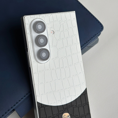 适用三星zfold7撞色素皮膜三星 W24背膜贴三星Z Fold5手机个性素皮贴ZFold4/ZFold3后盖保护膜