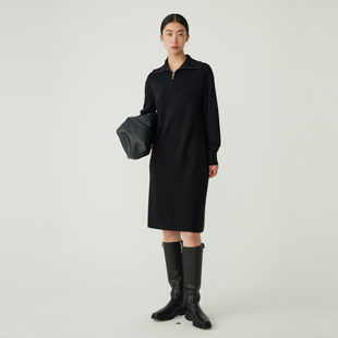 indicia5D311LQ606F专柜正品 羊毛针织高领长裙吊牌价899 标记女装