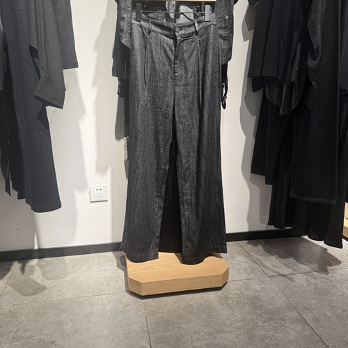 indiciaF2B5NK103N专柜正品标记女装垂感宽松复古牛仔裤吊牌价639