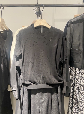 Indicia6B405ZZ267F专柜正品标记女装简约绵羊毛针织衫吊牌价499