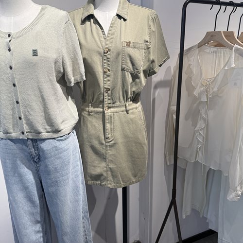 indiciaF2B5LQ147C专柜正品标记女装纯棉牛仔短袖连衣裙吊牌价899