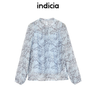 indiciaF2B5SY208C专柜正品标记女装清爽碎花舒适宽松上衣吊牌689