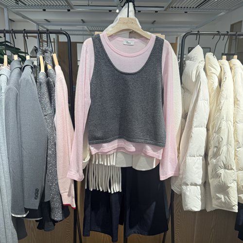 indiciatheL2A6ZZ014专柜正品标记女装两件套装背心针织衫吊牌989