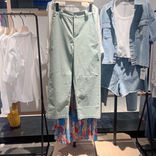 indicia5B306KZ207专柜正品标记女装夏款直筒通勤长裤吊牌价739