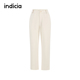 米色百搭直筒休闲裤 indiciaF2D4KZ831N专柜正品 标记女装 吊牌价599