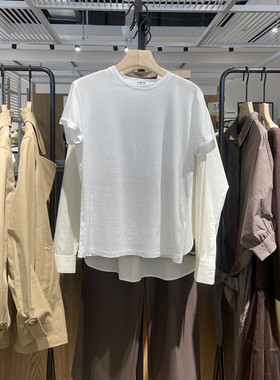 Indicia6B404TX216C专柜正品标记女装天丝短袖T恤通勤吊牌价389