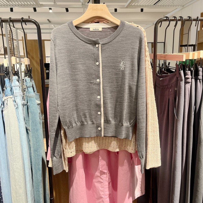 IndiciaL2C4KS118专柜正品标记女装秋款气质针织衫开衫吊牌价569