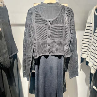 镂空针织开衫 长袖 吊牌价539 标记女装 Indicia6B405KS254F专柜正品