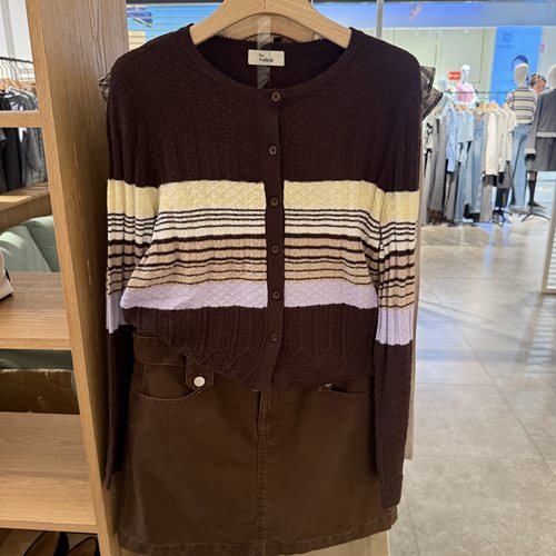 the indiciaL2C6KS221Z专柜正品标记女装开衫针织吊牌价699