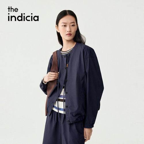 indiciaF2C5WT309N专柜正品标记女装抽绳褶皱外套的吊牌价