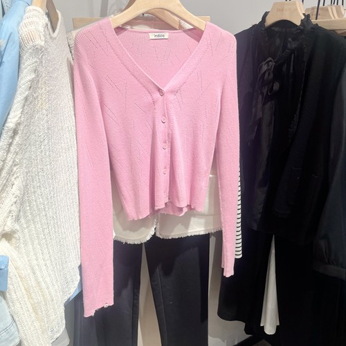 indicia6A402KS051F专柜正品标记女装春季气质针织开衫吊牌价689