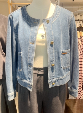 indicia6A403WT172C专柜正品标记女装百搭短款牛仔外套吊牌价789