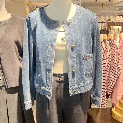 indicia6A403WT172C专柜正品标记女装百搭短款牛仔外套吊牌价789