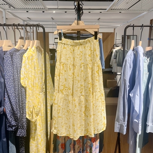 印花半身裙吊牌价509 夏款 indiciaC5B305QZ132专柜正品 标记女装