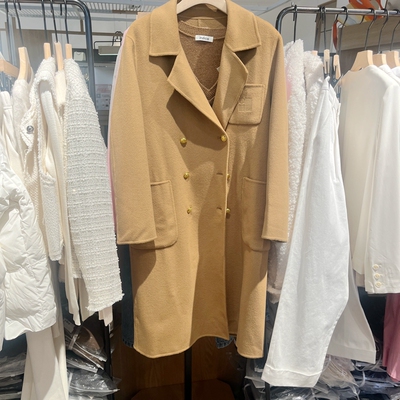 indicia5D311DY570C专柜正品标记女装双面羊毛大衣吊牌价2689