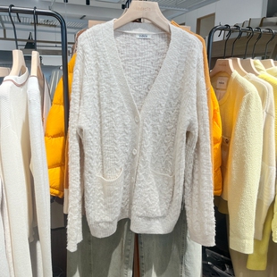 外套吊牌价899 羊毛针织开衫 indicia6A401KS025N专柜正品 标记女装